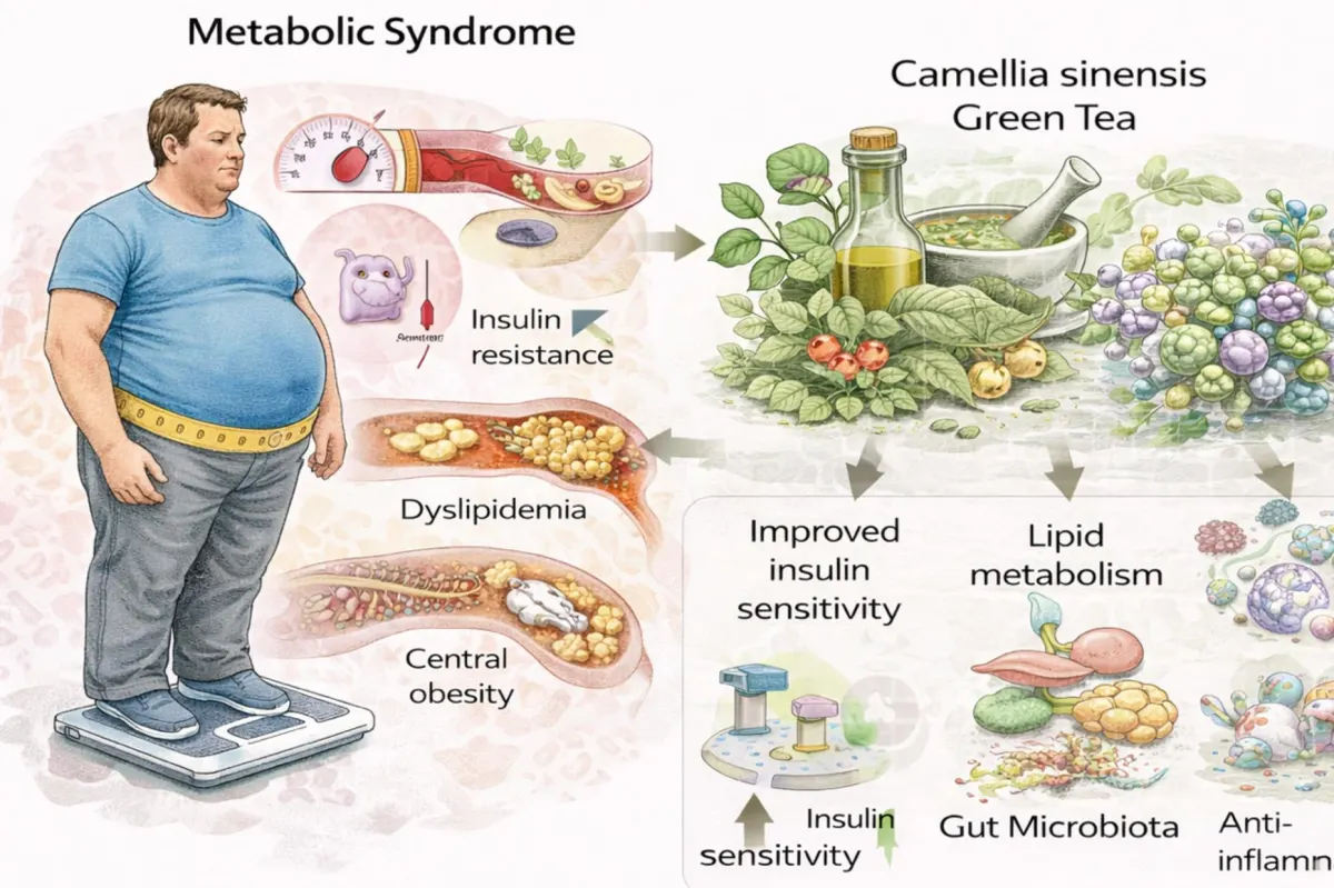 Cover image for Pharmacognostic and Phytochemical Investigation of Camellia sinensis for Anti-Obesity Activity in Metabolic Syndrome